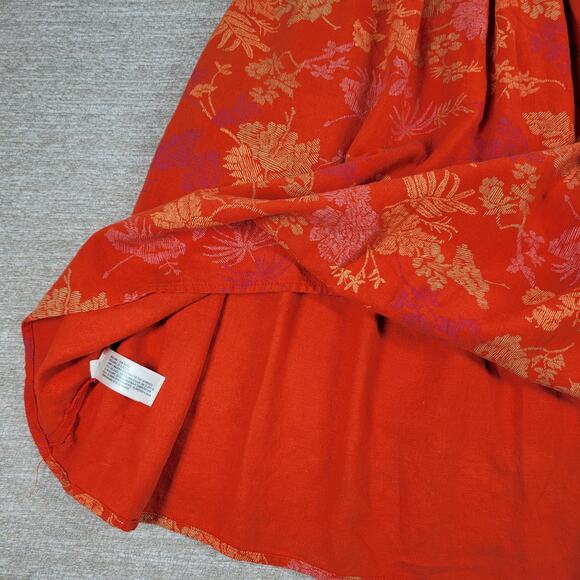 Universal Thread Dress Womens Medium Orange Smocked Top Adjustable Straps Summer - Picture 8 of 16